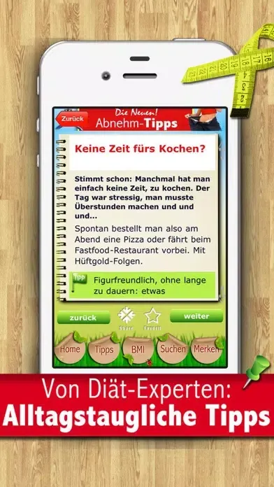 Captures d'écran de Abnehm-Tipps - die Neuen