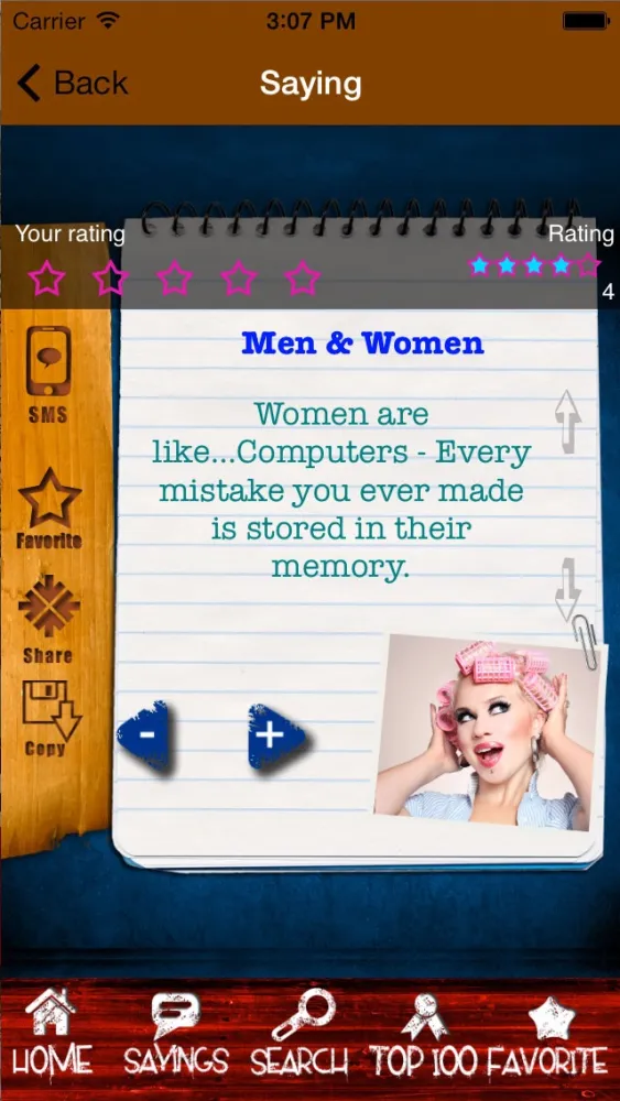 Captures d'écran de Funny Sayings - Jokes und Quotes That Make You Laugh