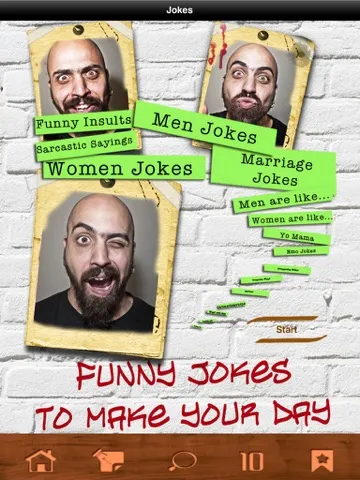 Captures d'écran de Jokes - Funny insults that make you laugh! iPad 