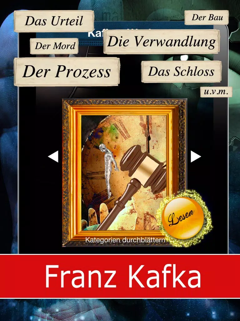 ภาพหน้าจอของ Franz Kafka - Seine Geschichten mit Horror, Rätseln & Absurdem iPad 