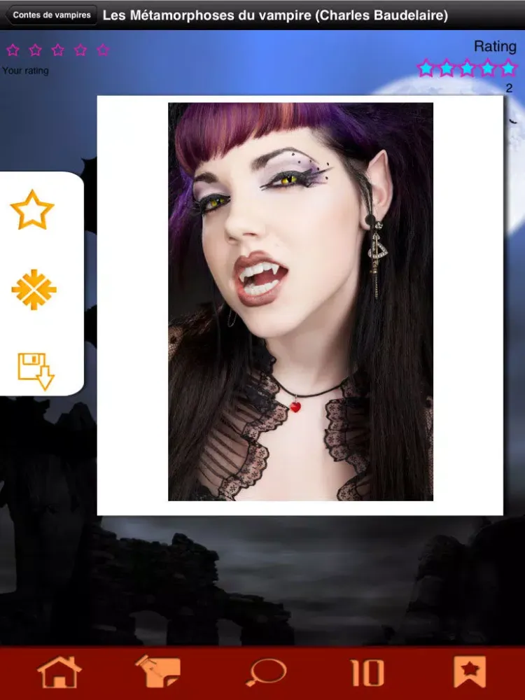 Contes de vampires - Histoires frissons! iPad 应用截图