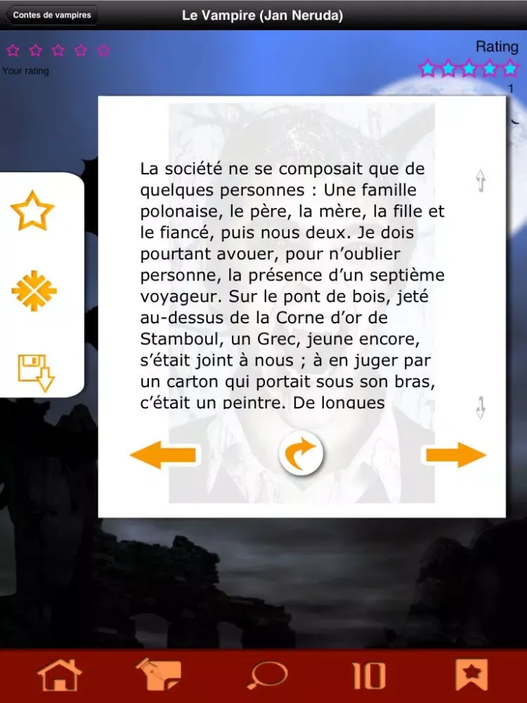 Contes de vampires - Histoires frissons! iPad 应用截图
