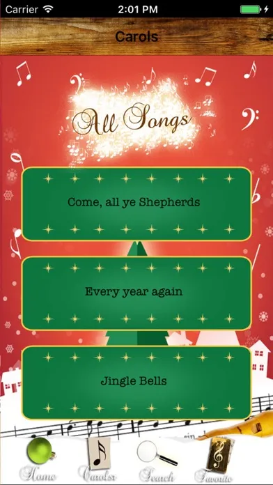 Captures d'écran de Christmas Carols SING WITH US