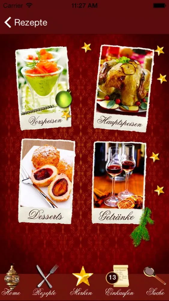 Zrzuty ekranu Weihnachts-Rezepte - Weihnachtsmenü & Rezepte