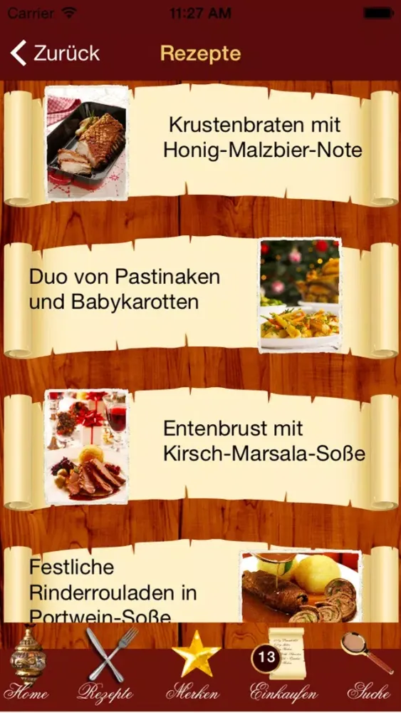 Zrzuty ekranu Weihnachts-Rezepte - Weihnachtsmenü & Rezepte