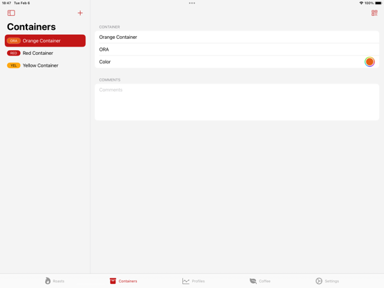 Roast Manager iPad 應用截圖