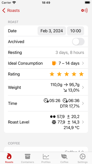 Roast Manager應用截圖