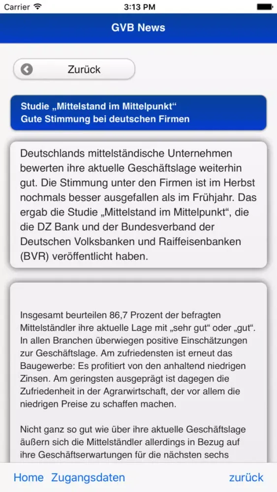 GVB Nachrichten Ekran Görüntüleri