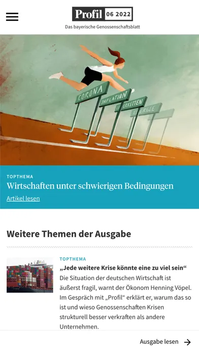 Captures d'écran de Profil – das GVB-Magazin