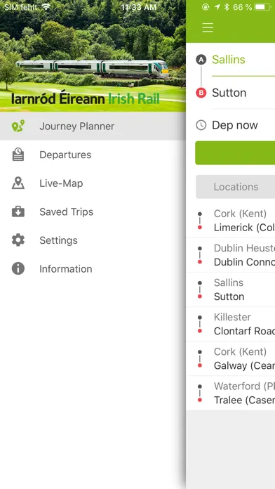 ภาพหน้าจอของ Iarnród Éireann – Irish Rail
