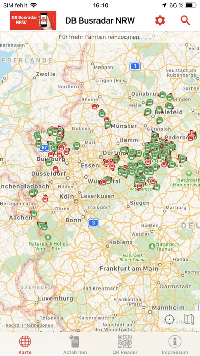 DB Busradar NRW 스크린샷