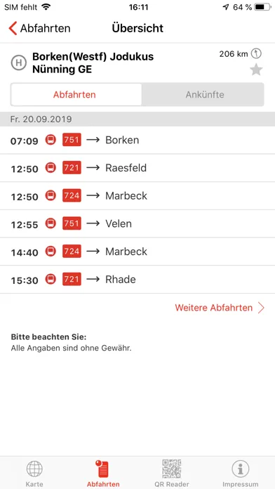 DB Busradar NRW 스크린샷