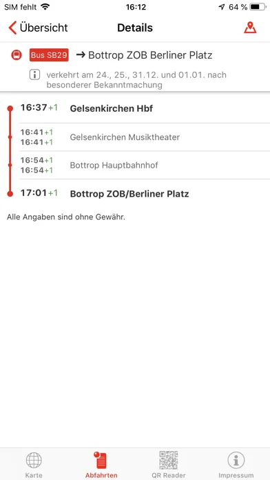 DB Busradar NRW 스크린샷