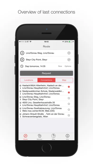 Zrzuty ekranu OÖVV App