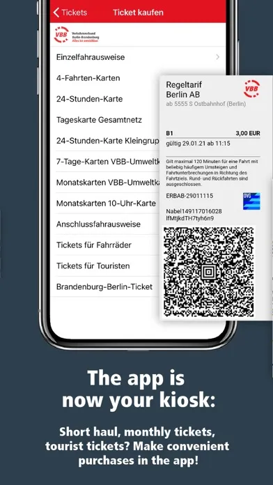 VBB Bus & Bahn: Route planner 스크린샷