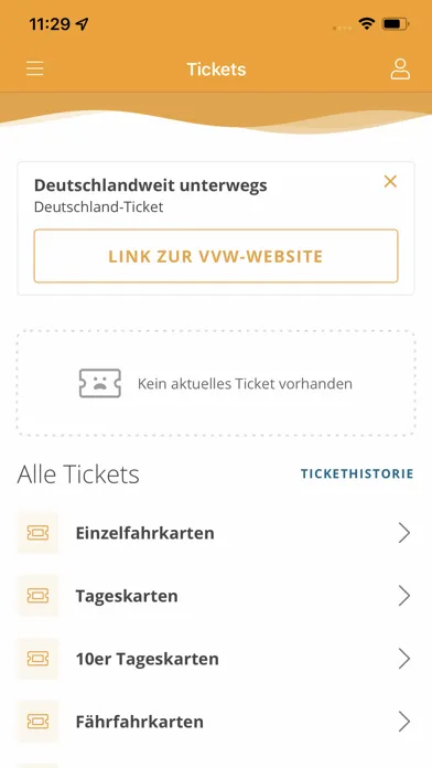 Capturas de tela do VVW Fahrpläne & Tickets