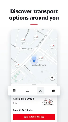 Zrzuty ekranu DB Streckenagent