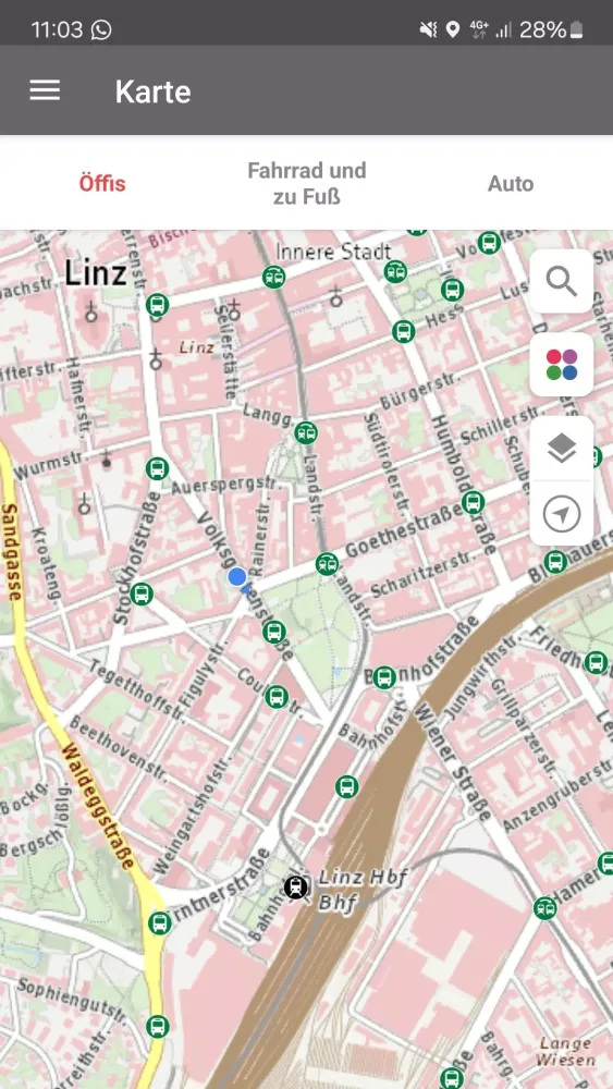 Capturas de pantalla de OÖVV Routenplaner