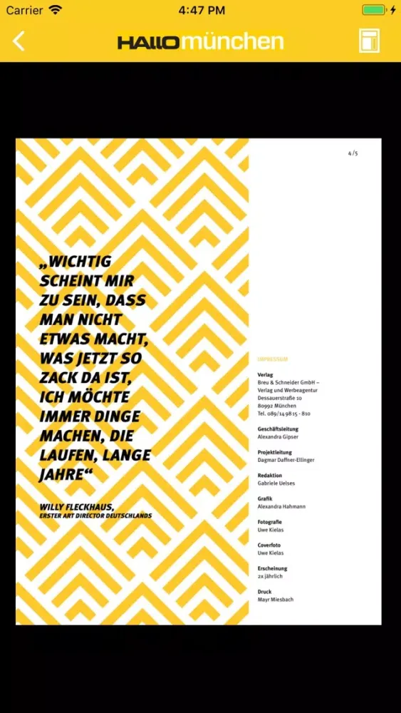 Captures d'écran de Hallo München Magazin