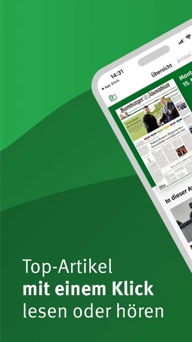 Ảnh chụp màn hình của Hamburger Abendblatt E-Paper
