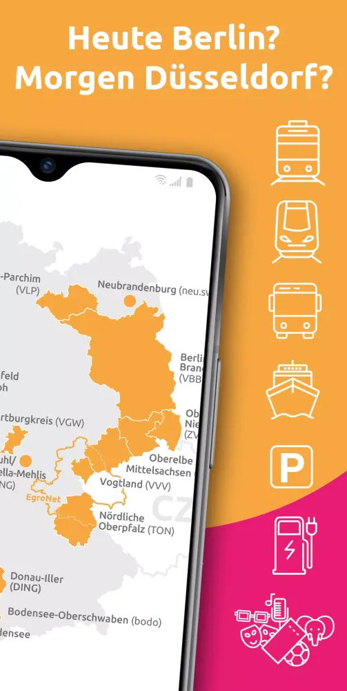 Ảnh chụp màn hình của HandyTicket Deutschland