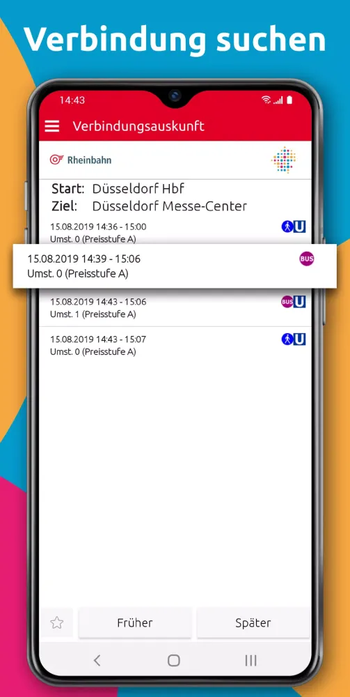 Ảnh chụp màn hình của HandyTicket Deutschland