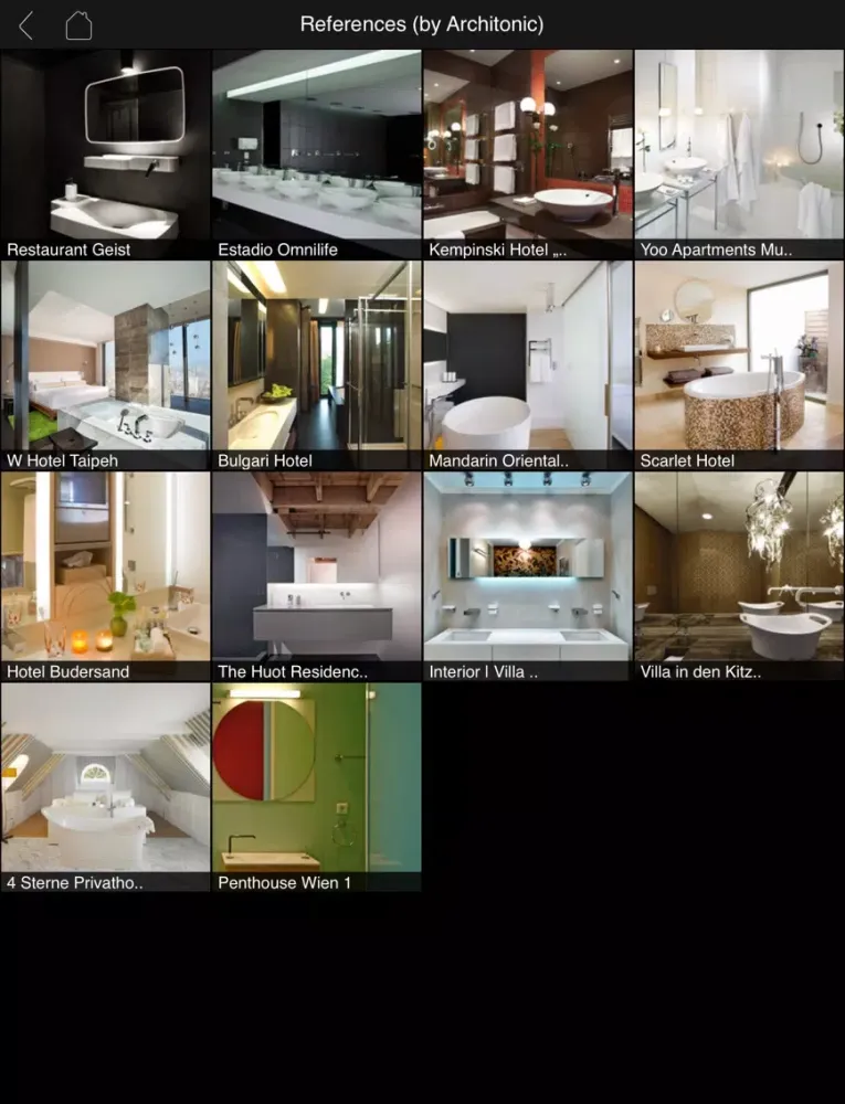 Axor App iPad  Screenshots