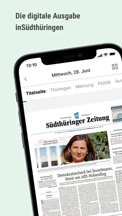 Captures d'écran de inSüdthüringen.de E-Paper