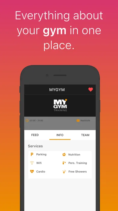 ภาพหน้าจอของ MYGYM Training DE