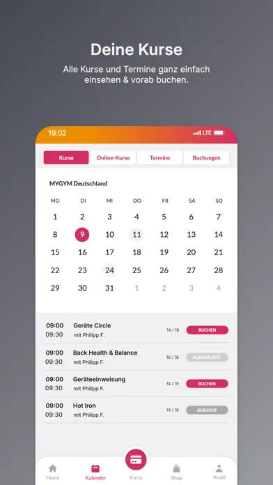 Скриншоты MYGYM Deutschland