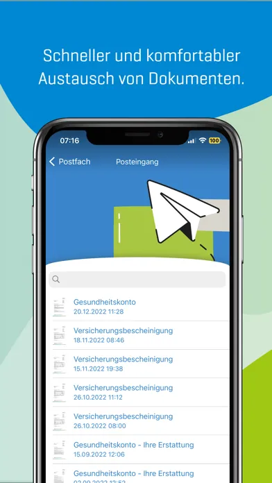 Capturas de tela do Heimat Krankenkasse ServiceApp
