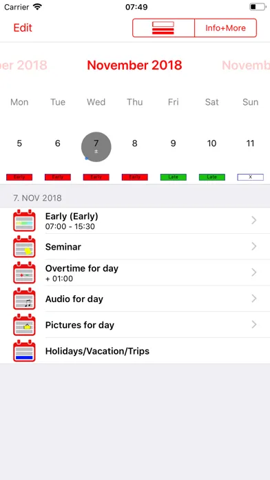 Roster-Calendar Ekran Görüntüleri