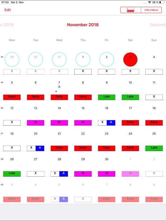 Скриншоты Roster-Calendar Pro iPad 