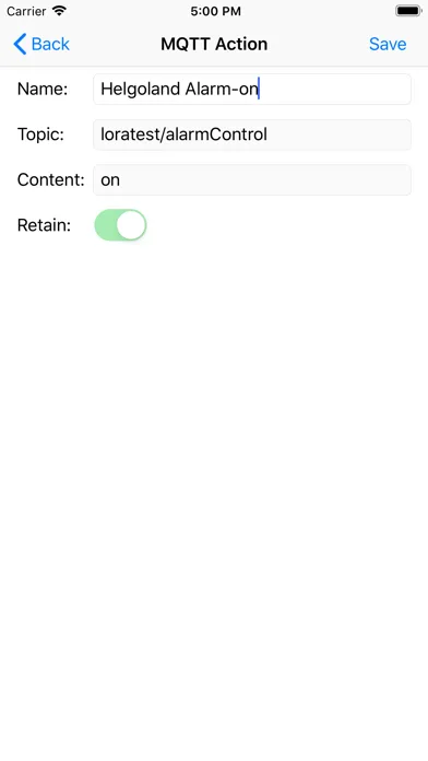 Tangkapan skrin MQTT Push Client
