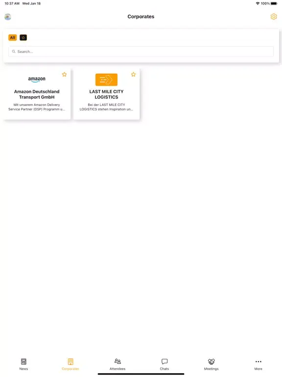 Tangkapan skrin LAST MILE CITY LOGISTICS iPad 