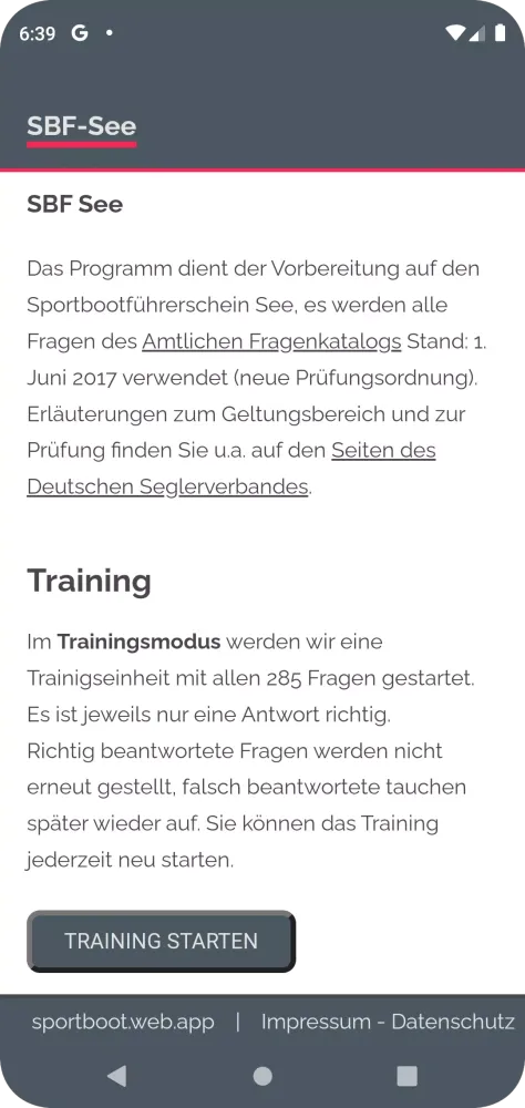 SBF-See Ekran Görüntüleri