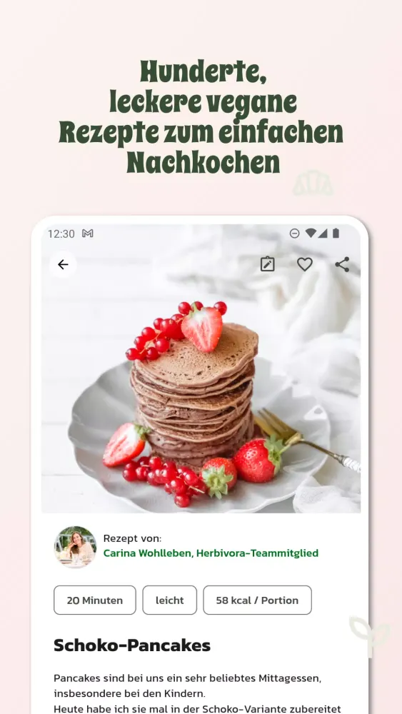 Ảnh chụp màn hình của Vegane Rezepte & Gesundheit