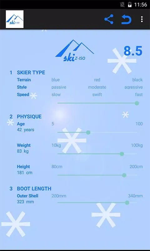 Ảnh chụp màn hình của ski Z-ISO