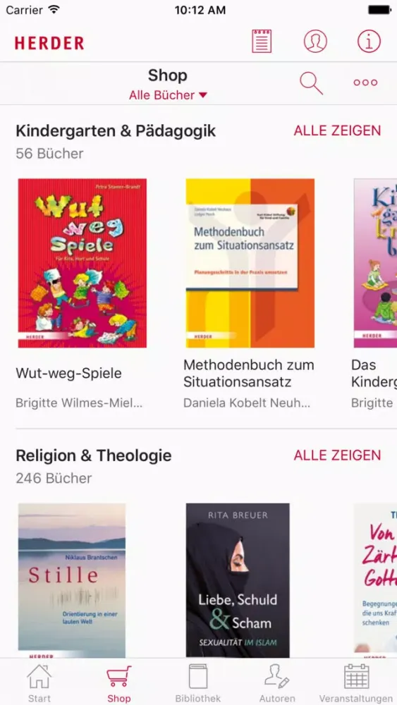 Herder eBooks Screenshots