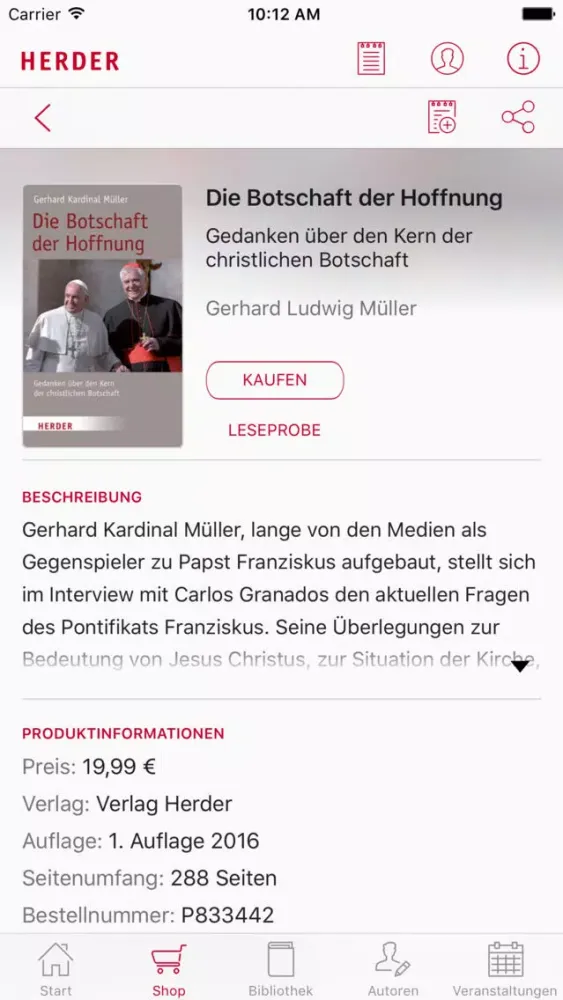 Herder eBooks Screenshots