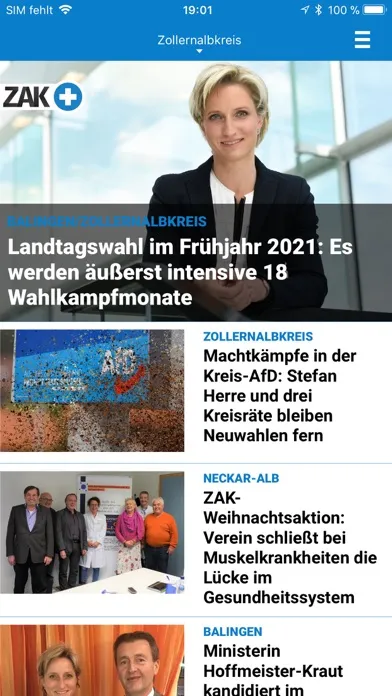 Screenshot di Zollern-Alb-Kurier News