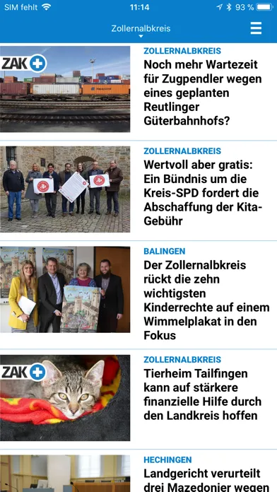 Screenshot di Zollern-Alb-Kurier News
