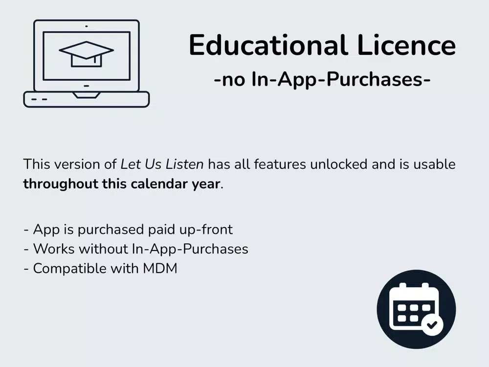 Let Us Listen EDU 2022 iPad 应用截图
