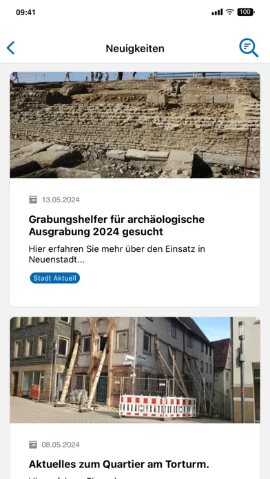 Neuenstadt App سکرین شاٹس