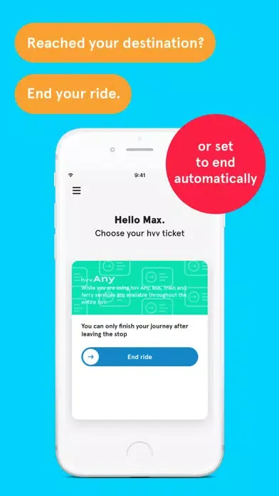 Capturas de pantalla de hvv Any - Check-in and save.
