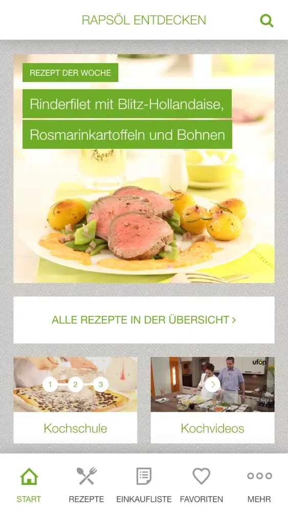 Rapsöl entdecken. Rezepte, Tipps & mehr. 스크린샷
