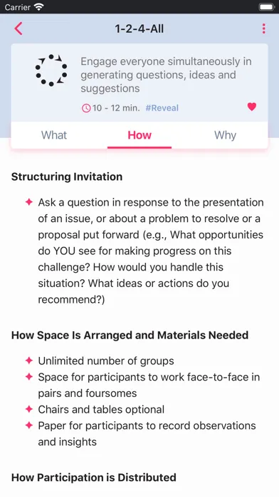 Captures d'écran de Liberating Structures