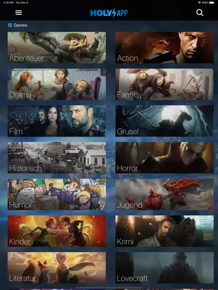Holy Hörspiel App iPad  Ekran Görüntüleri