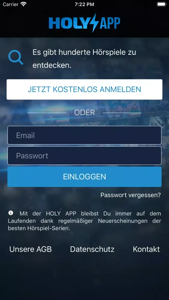 Holy Hörspiel App Ekran Görüntüleri