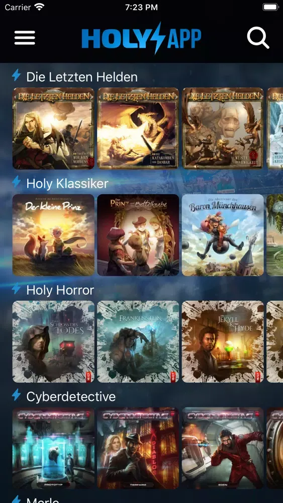 Holy Hörspiel App Ekran Görüntüleri